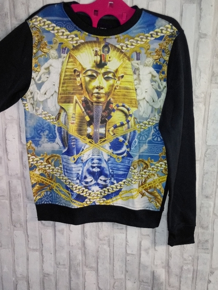 WtO2  Egyptian pharaoh graphic sweatshirt - Picture 7 of 11